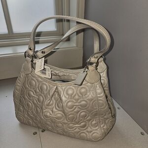 Coach brand new with tags silver handbag